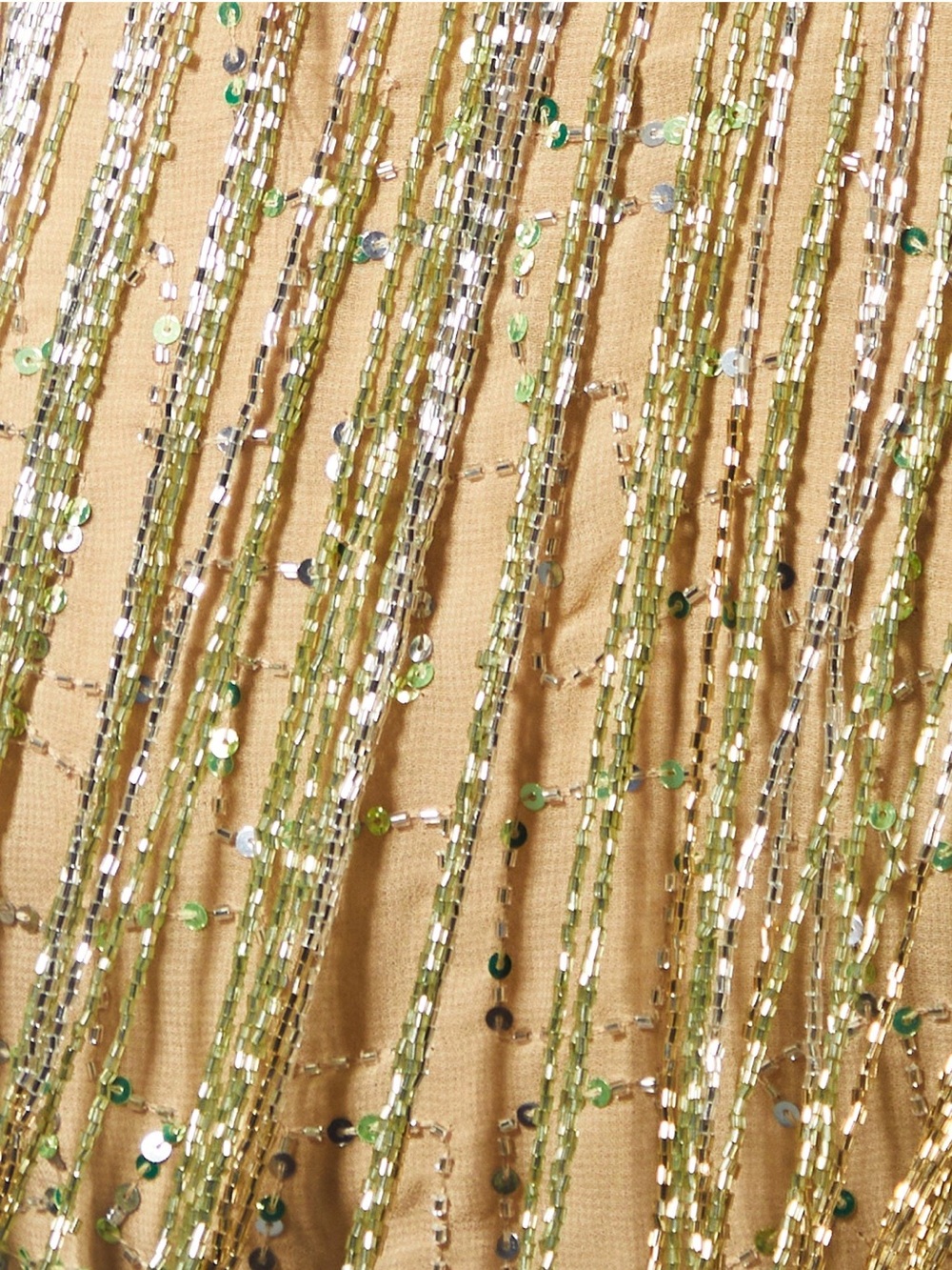 Ombré Tassel Beaded Fringe Crop Top / Cape - Picture 5 of 9